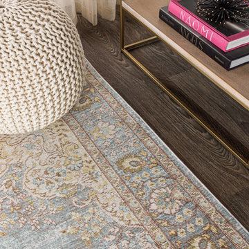 Goa Floral Medallion Traditional Area Rug